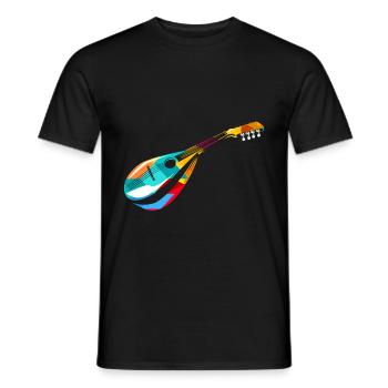 mandoline - T-shirt homme - noir - Devant - AI Model Male 178 light (178cm)