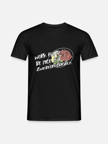 Zwiebelrostbraten - Männer T-Shirt - Schwarz