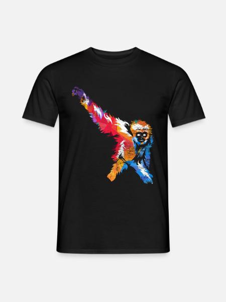 Gibbon gift - Men's T-Shirt - black