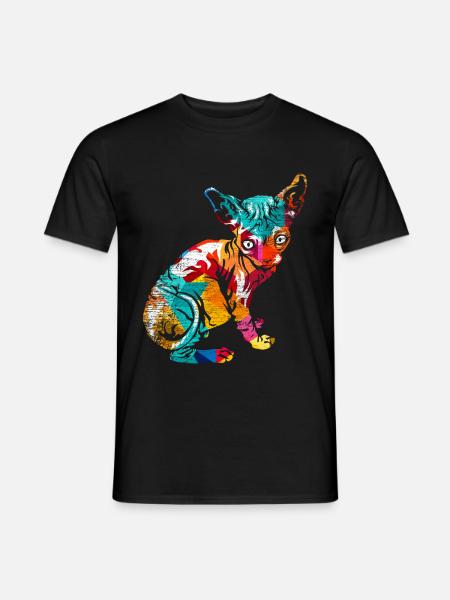 Polygone de Sphynx - T-shirt homme - noir