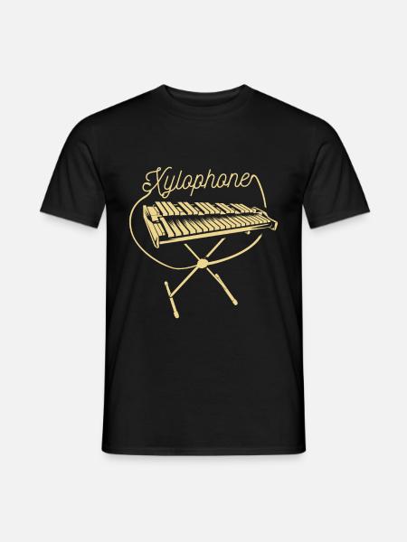 Cadeau de xylophone - T-shirt homme - noir