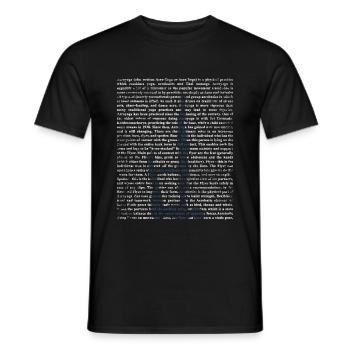 Akroyoga gift - Men's T-Shirt - black - Front - AI Model Male 178 light (178cm)