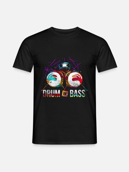 Drum n Bass Gift - Men's T-Shirt - black