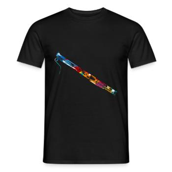 Bassoon gift - Men's T-Shirt - black - Front - AI Model Male 178 light (178cm)