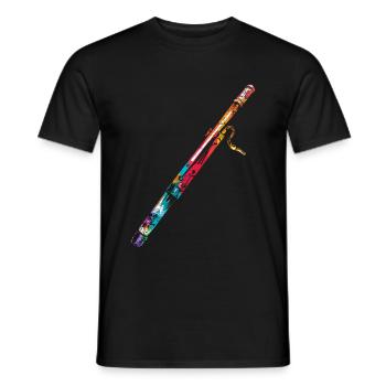 Bassoon Gift - Men's T-Shirt - black - Front - AI Model Male 178 light (178cm)