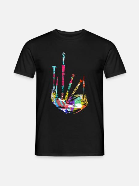 Bagpipe Gift - Men's T-Shirt - black