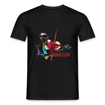 Viola Gift - Men's T-Shirt - black - Front - AI Model Male 178 light (178cm)