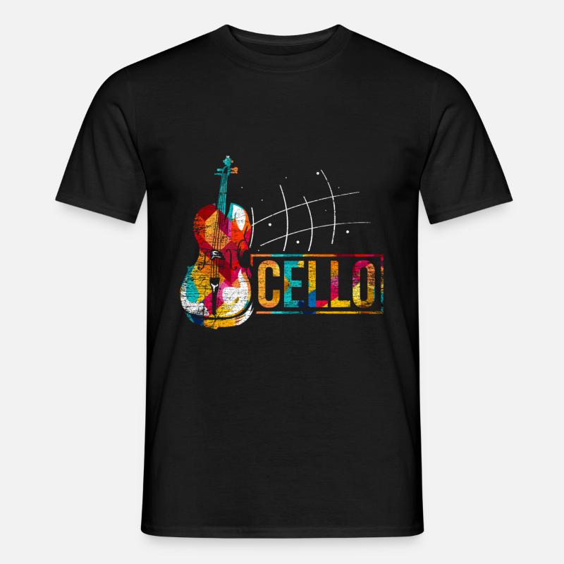 Cello Geschenk - Männer T-Shirt - Schwarz