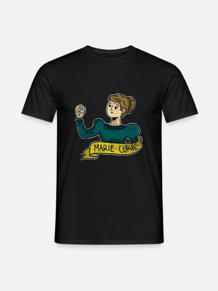 Marie Curie Physicist Gift - Men's T-Shirt - black