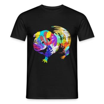 Cadeau cochon d'Inde - T-shirt homme - noir - Devant - AI Model Male 178 light (178cm)