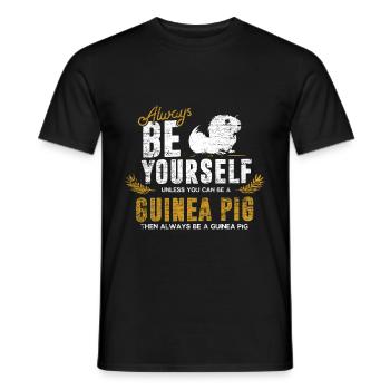 Cadeau cochon d'Inde - T-shirt homme - noir - Devant - AI Model Male 178 light (178cm)