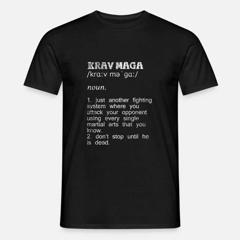Krav Maga Geschenk - Männer T-Shirt - Schwarz