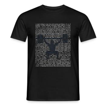 Krafttraining Geschenk - Männer T-Shirt - Schwarz - Vorne - AI Model Male 178 light (178cm)