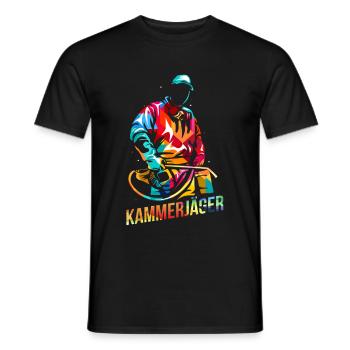 Kammerjäger - Männer T-Shirt - Schwarz - Vorne - AI Model Male 178 light (178cm)