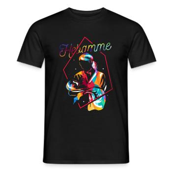 Hebamme Geschenk - Männer T-Shirt - Schwarz - Vorne - AI Model Male 178 light (178cm)