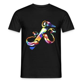 audiologist - Men's T-Shirt - black - Front - AI Model Male 178 light (178cm)