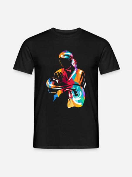 Hebamme Geschenk - Männer T-Shirt - Schwarz