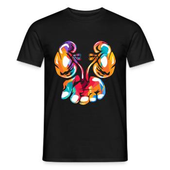 Urologist urology - Men's T-Shirt - black - Front - AI Model Male 178 light (178cm)
