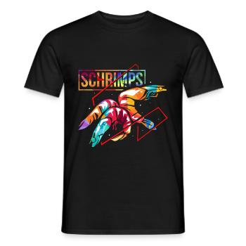 Shrimp gift - Men's T-Shirt - black - Front - AI Model Male 178 light (178cm)