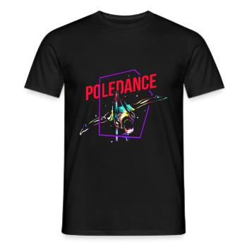 Pole Dance - Männer T-Shirt - Schwarz - Vorne - AI Model Male 178 light (178cm)