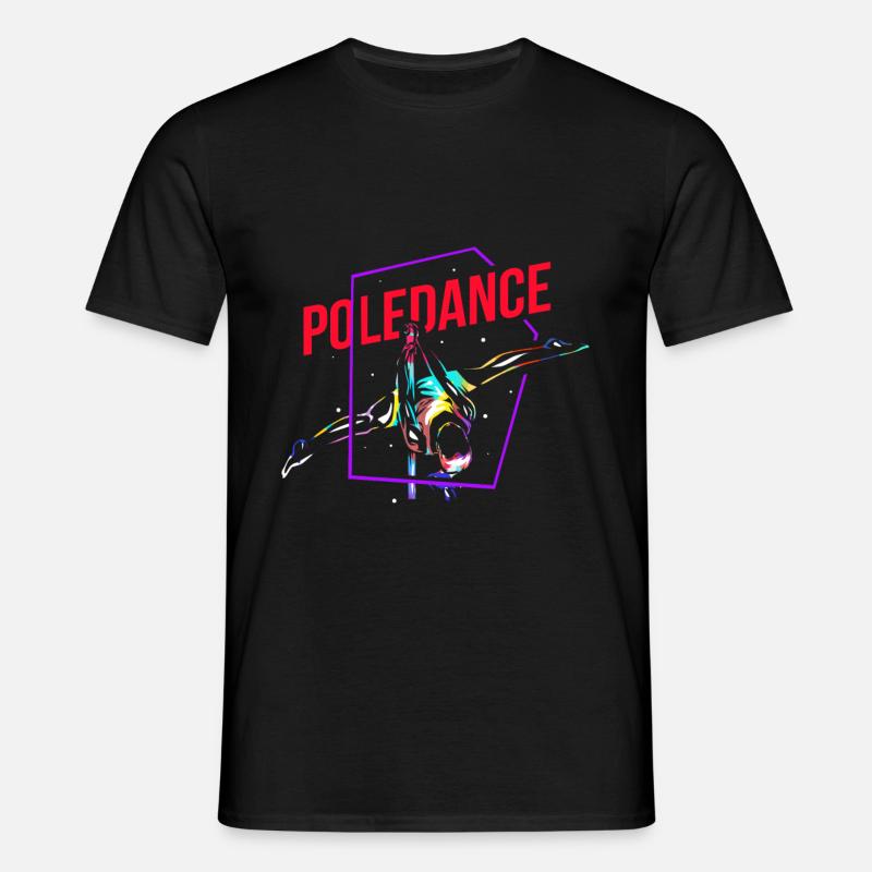 Pole Dance - Männer T-Shirt - Schwarz