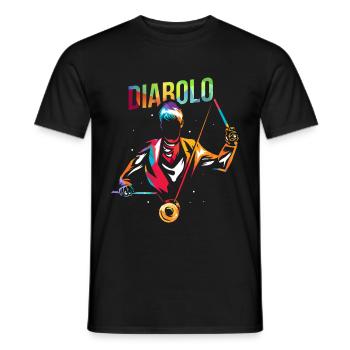 Diablo Yoyo - T-shirt homme - noir - Devant - AI Model Male 178 light (178cm)
