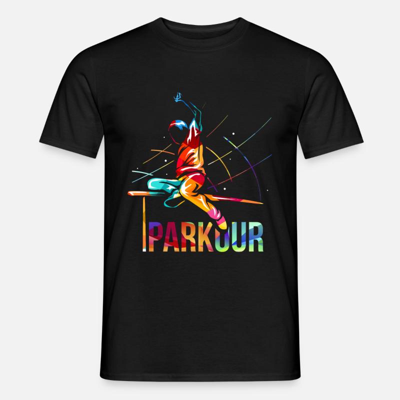 Parkour Geschenk - Männer T-Shirt - Schwarz