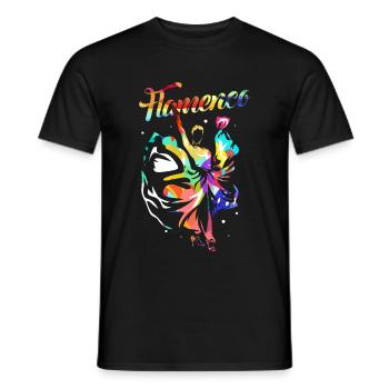 Flamenco Cadeau - T-shirt homme - noir - Devant - AI Model Male 178 light (178cm)
