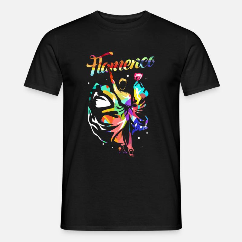 Flamenco Geschenk - Männer T-Shirt - Schwarz