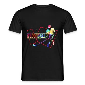 Floorball Floorball - T-shirt homme - noir - Devant - AI Model Male 178 light (178cm)