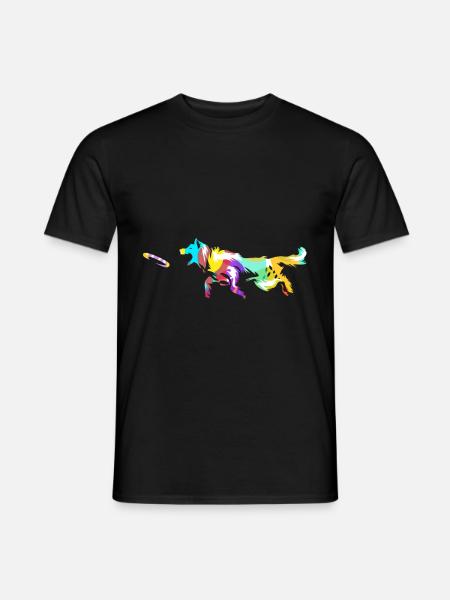 disc dog - Men's T-Shirt - black