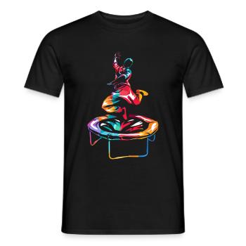 trampoline - T-shirt homme - noir - Devant - AI Model Male 178 light (178cm)