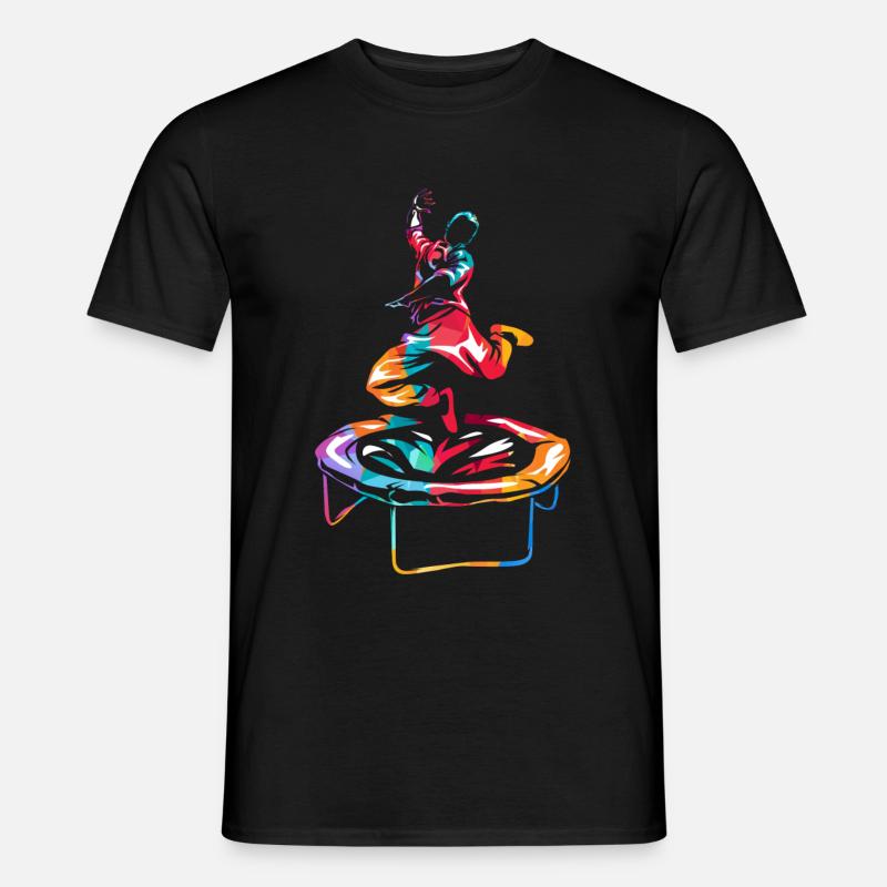 Trampolin - Männer T-Shirt - Schwarz