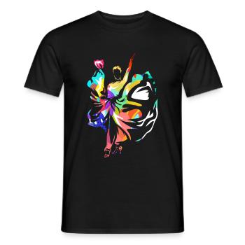Flamenco - Men's T-Shirt - black - Front - AI Model Male 178 light (178cm)