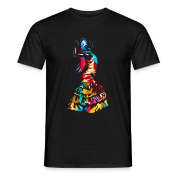 Flamenco - T-shirt homme - noir - Devant - AI Model Male 178 light (178cm)