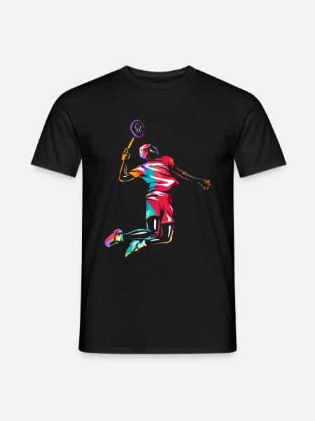 badminton - T-shirt homme - noir