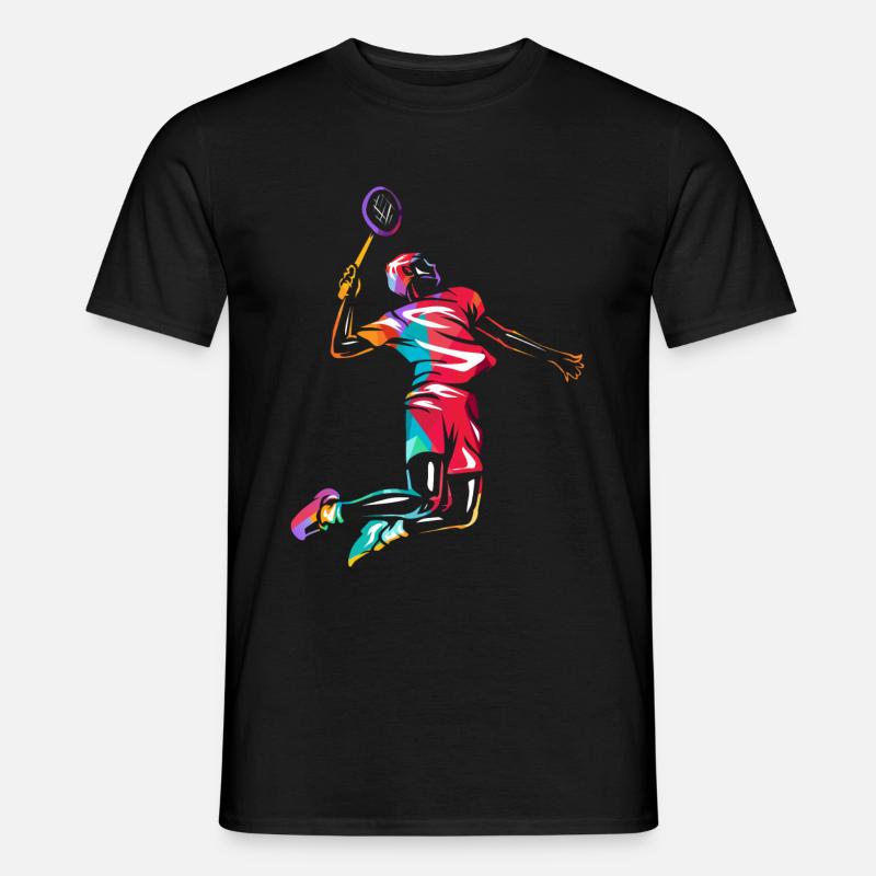 Badminton - Männer T-Shirt - Schwarz