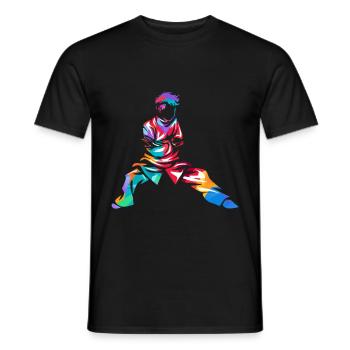 Tai chi - T-shirt homme - noir - Devant - AI Model Male 178 light (178cm)