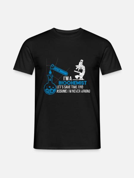 Biochemist biochemistry - Men's T-Shirt - black