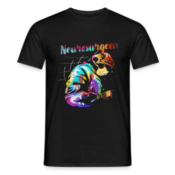 Neurosurgeon doctor - Men's T-Shirt - black - Front - AI Model Male 178 light (178cm)