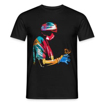 anesthetist - Men's T-Shirt - black - Front - AI Model Male 178 light (178cm)