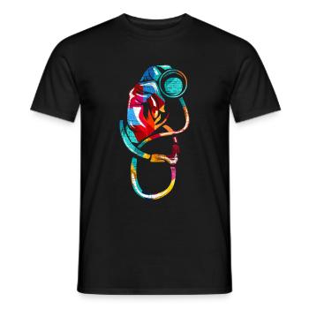 Internistin - Men's T-Shirt - black - Front - AI Model Male 178 light (178cm)