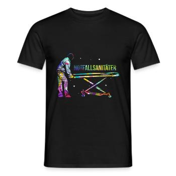 Emergency Paramedic Gift - Men's T-Shirt - black - Front - AI Model Male 178 light (178cm)