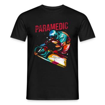 Paramedic Gift - Men's T-Shirt - black - Front - AI Model Male 178 light (178cm)