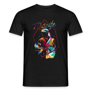 Hebamme Geschenk - Männer T-Shirt - Schwarz - Vorne - AI Model Male 178 light (178cm)
