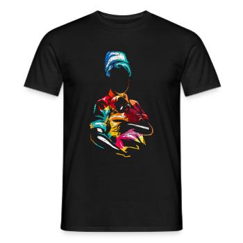 Hebamme - Männer T-Shirt - Schwarz - Vorne - AI Model Male 178 light (178cm)