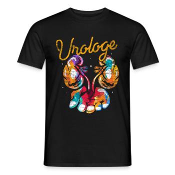 Urologist Urology Gift - Men's T-Shirt - black - Front - AI Model Male 178 light (178cm)