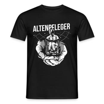 Geriatric nurse gift - Men's T-Shirt - black - Front - AI Model Male 178 light (178cm)