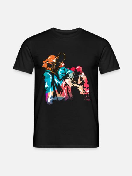 Aikido - Männer T-Shirt - Schwarz