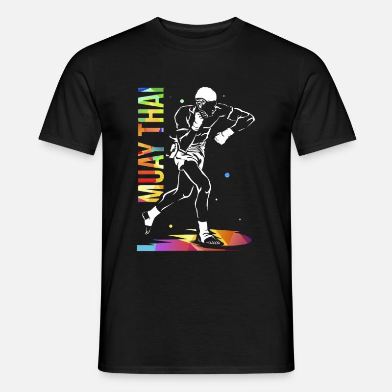 Muay Thai Geschenk - Männer T-Shirt - Schwarz